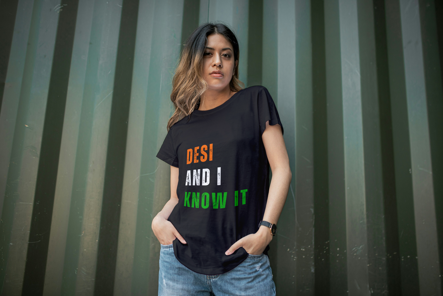 "Desi and I Know It" T-Shirt – Flaunt Your Desi Pride!