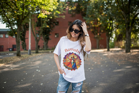 Navratri Dance T-Shirt – Celebrate the Spirit of Garba and Dandiya!