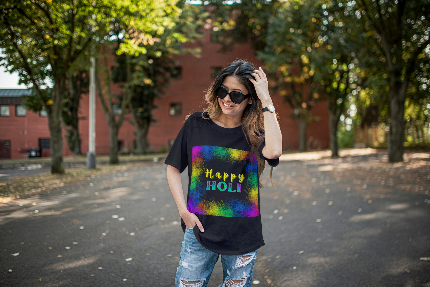 "Happy Holi" T-Shirt – Celebrate the Festival of Colours in Style!