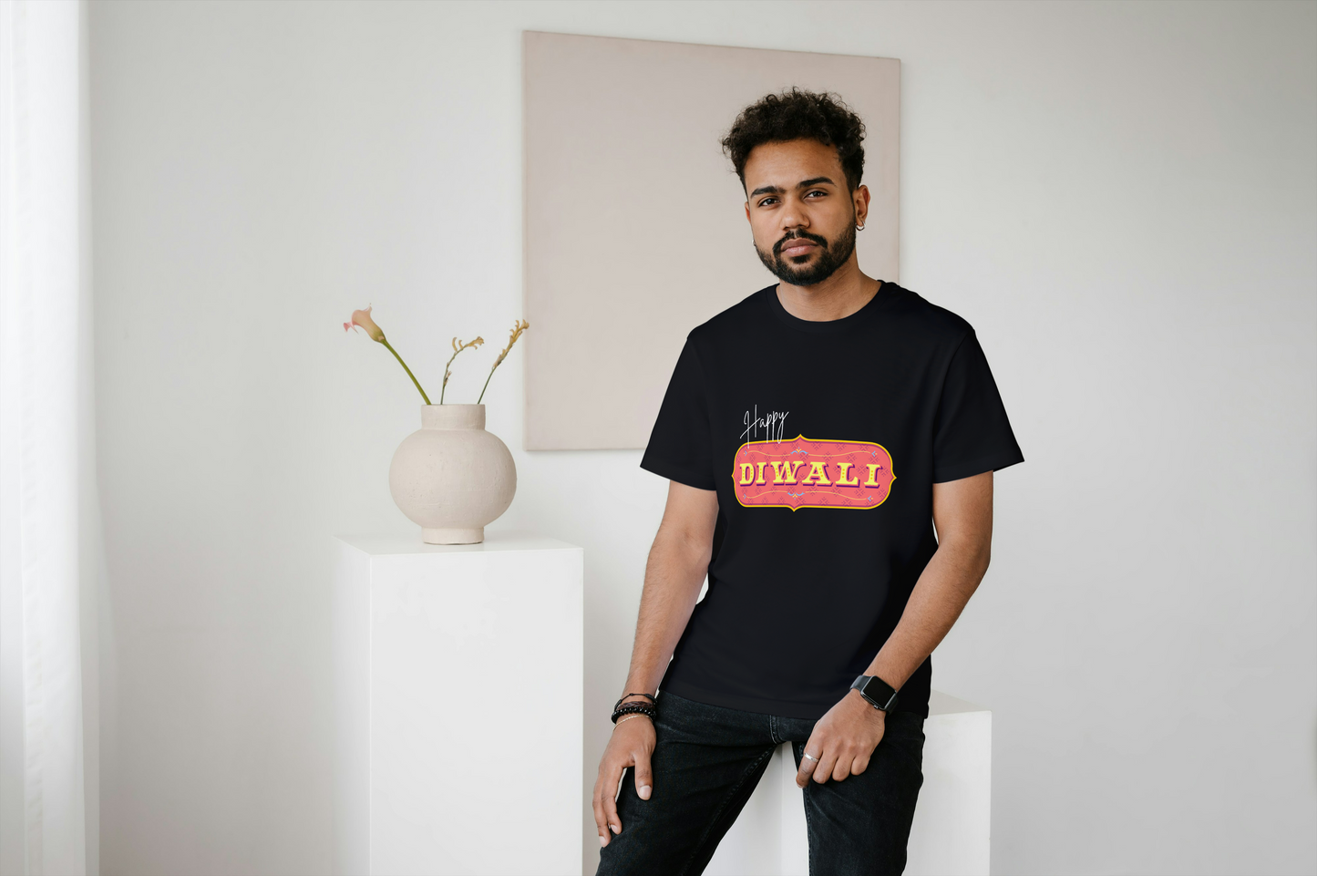 "Happy Diwali" T-Shirt – Celebrate the Festival of Lights in Style!