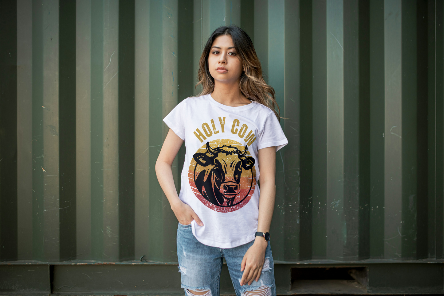 "Holy Cow" T-Shirt – Make a Bold Statement with a Playful Twist!