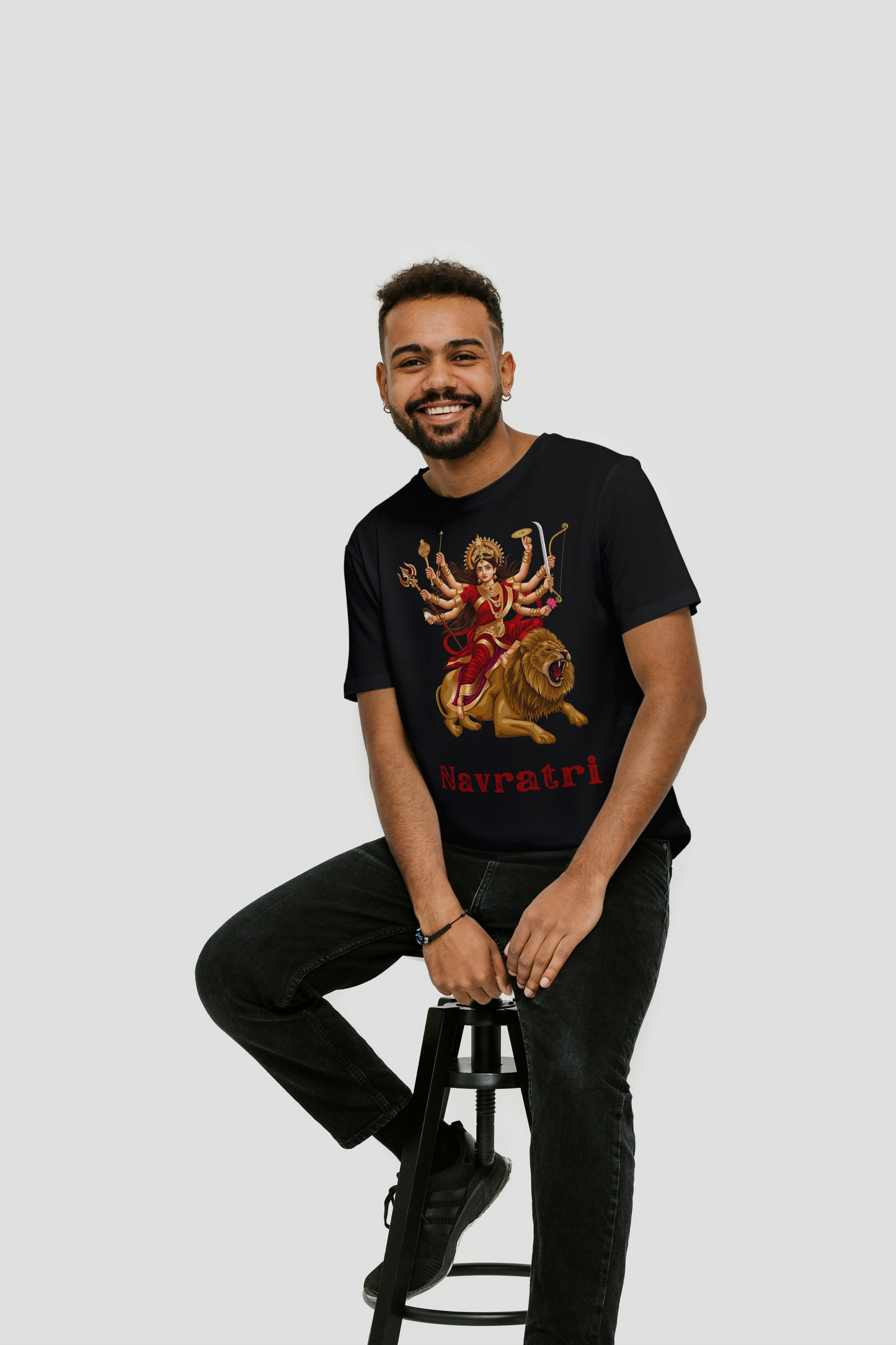 Navratri "Amba Maa" T-Shirt – Celebrate the Divine Power of the Goddess!