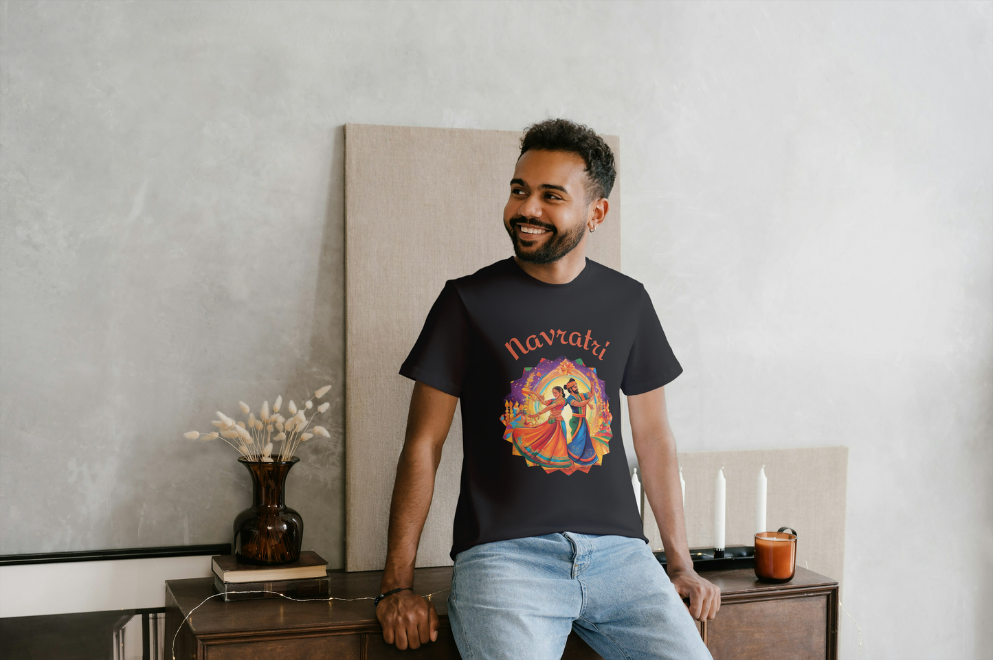 Navratri Dance T-Shirt – Celebrate the Spirit of Garba and Dandiya!