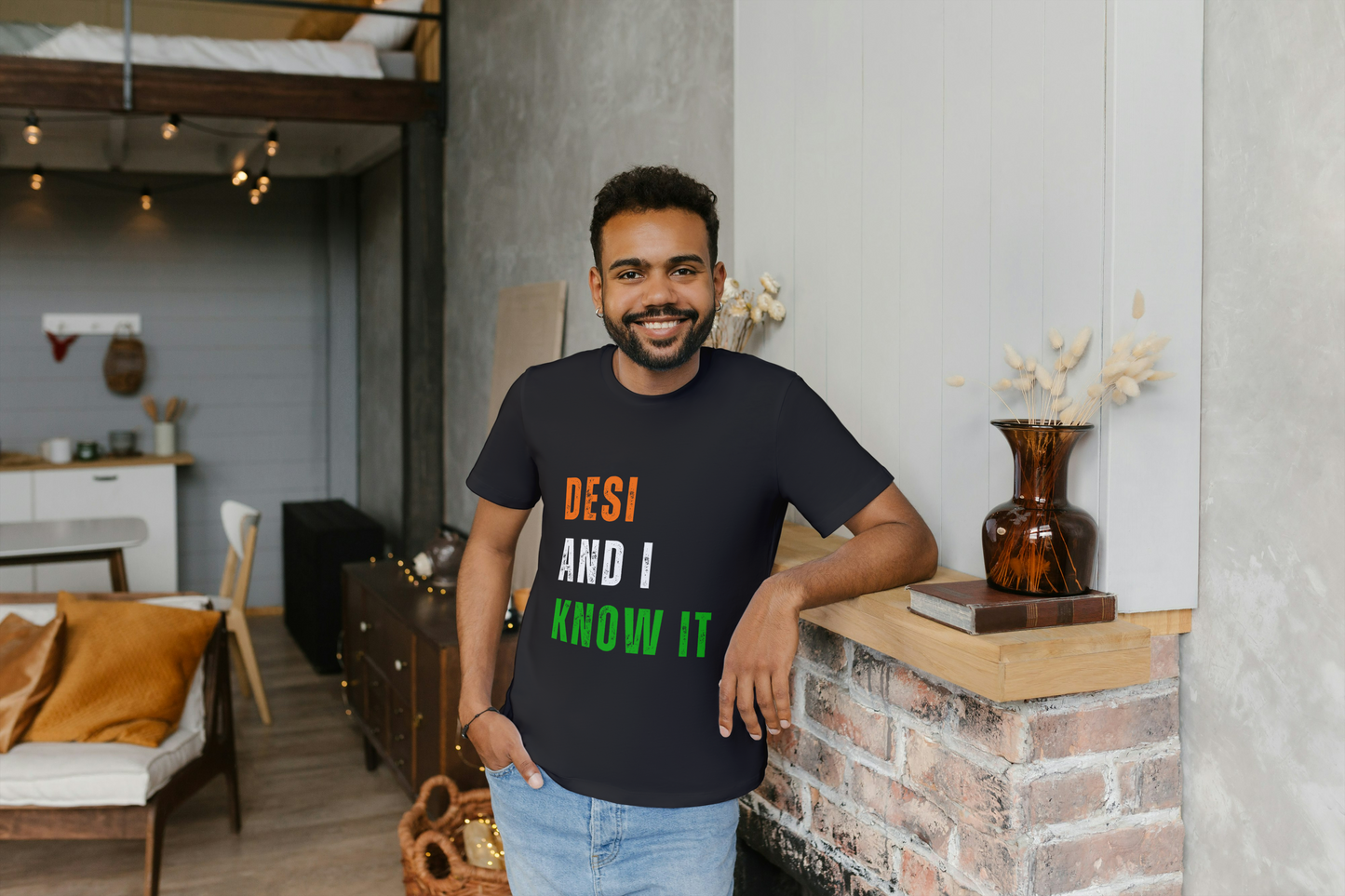 "Desi and I Know It" T-Shirt – Flaunt Your Desi Pride!